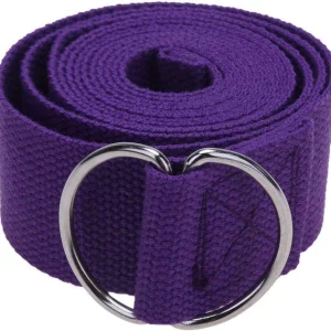 Yoga belt loop-belt for Pilates and stretching Purple